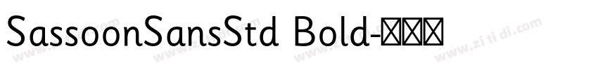 SassoonSansStd Bold字体转换